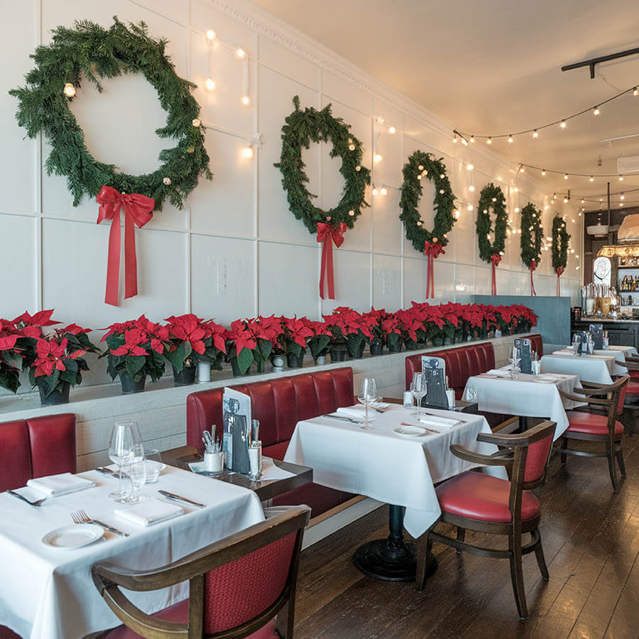 Новогоднее оформление кафе