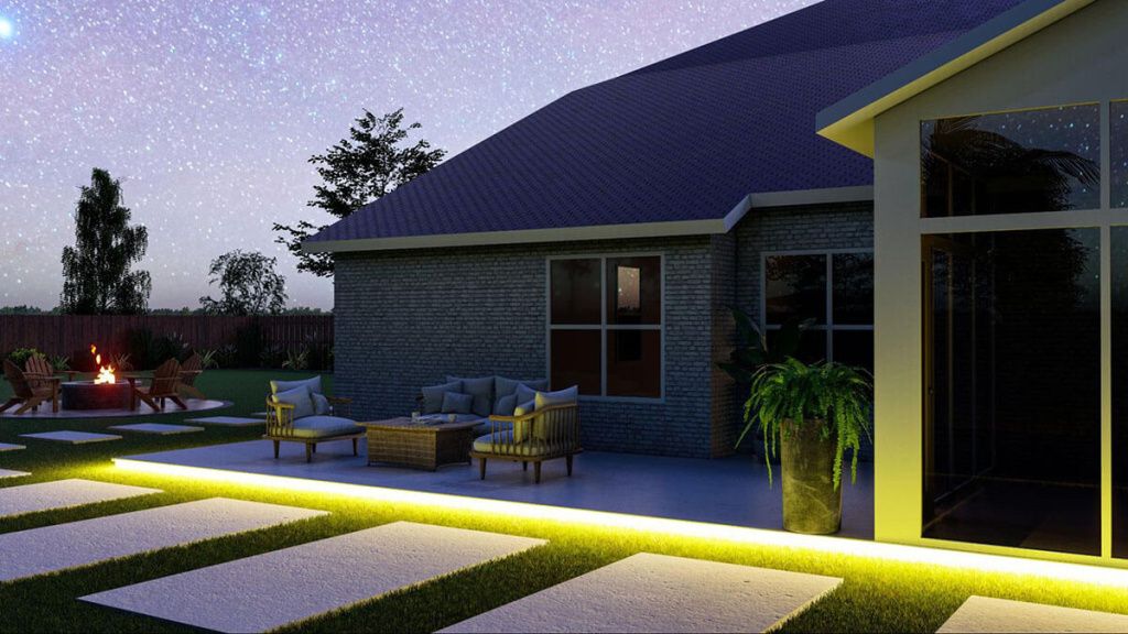 led-неон для освещения дачного участка