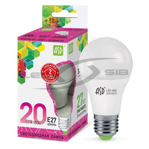 лампа сд led-a60-standard 20.0w 230v е27 1800lm Лампа сд LED-A60-standard 20.0W 230V Е27 1800Lm