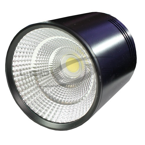 Потолочный накладной светильник LS серии Osca Round LED 12W (черный корпус) 100*100мм