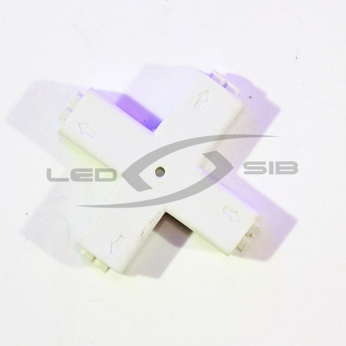 коннектор х- образный ls для сд ленты 8мм 2pin Коннектор Х- образный LS для СД ленты 8мм 2PIN