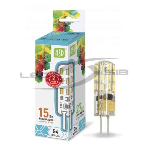 лампа сд led-jc-standard 1.5w 12v g4 135lm Лампа сд LED-JC-standard 1.5W 12V G4 135Lm
