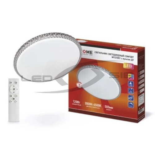 Светильник cд COMFORT MYSTERY 55 Вт 230V 3000-6500K 4400Lm 400x70 мм  с пультом IN HOME
