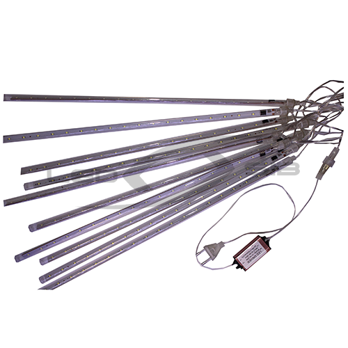 Сосульки LED LS, 220V/50см, SMD 3528 (спайка 10 шт) драйвер в комплекте , провод PVC