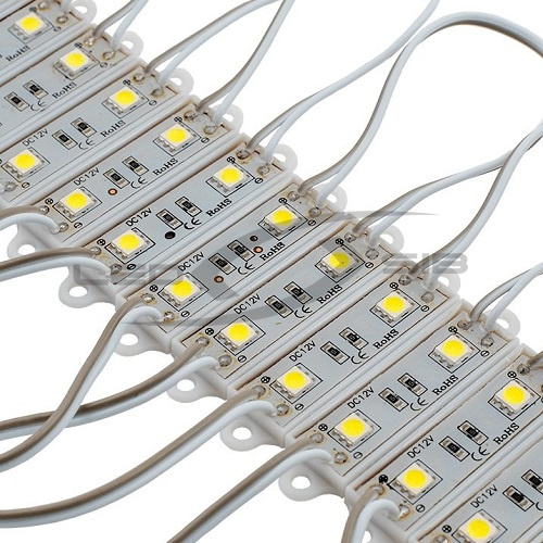 светодиодный модуль ls smd 5050/2led 45х12х6мм max 0.48w ip65 120° Светодиодный модуль LS SMD 5050/2LED 45х12х6мм max 0.48W IP65 120°