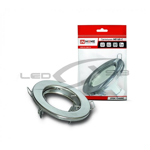 светильник встраиваемый mr16r-с металл под лампу jcdr gu5.3 12/230 в in home Светильник встраиваемый MR16R-С металл под лампу JCDR GU5.3 12/230 В IN HOME