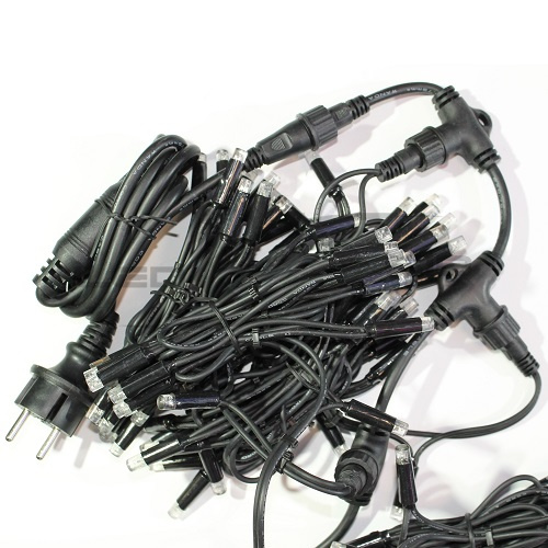 гирлянда (световая завеса) ls led 2х1,5м ip54 провод черный, каучук Гирлянда (световая завеса) LS LED 2х1,5м IP54 провод черный, каучук