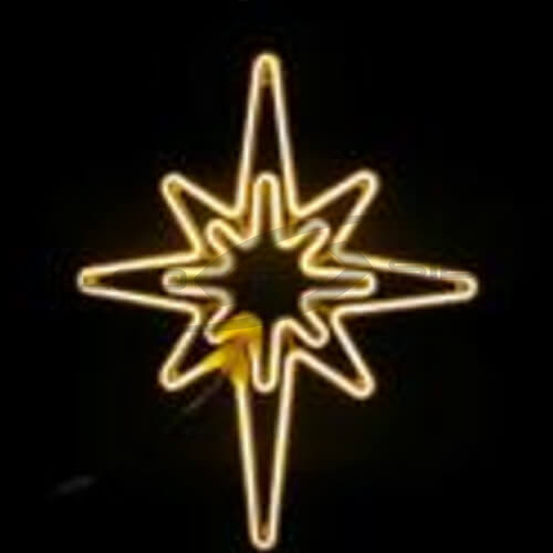 Светодиодная полярная звезда LS Neo-Flex, длина 500 мм, ширина 440 мм, без контроллера, зеленая