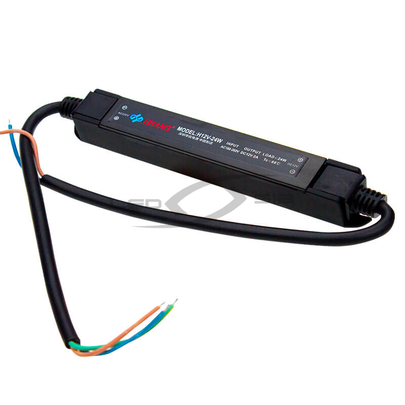 Блок питания LS узкий 24W DC12V 2A IP66 AC 170-265V (Алюм. корпус) 150*20*20мм HH