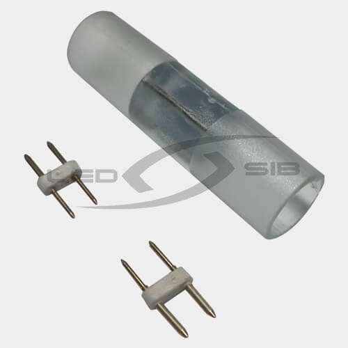 Соединитель прямой LS для гибкого неона с иглой D16 мм