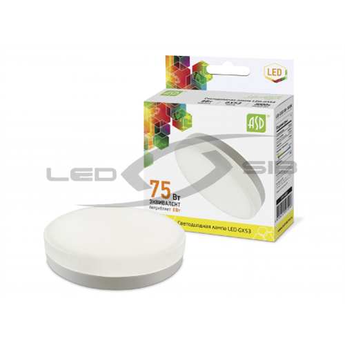 Лампа сд LED-GX53-standard  8.0W 230V 720Lm