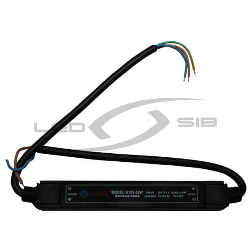 Блок питания LS узкий 36W DC12V 3A IP66 AC 170-265V (Алюм. корпус) 150*20*20мм HH
