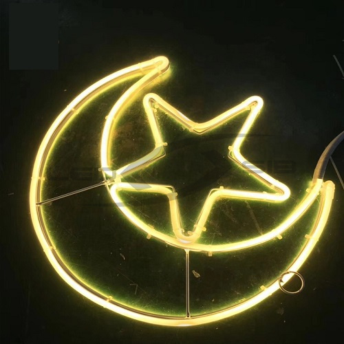 Светодиодный месяц со звездой LS Neo-Flex длина 300 мм, ширина 270 мм