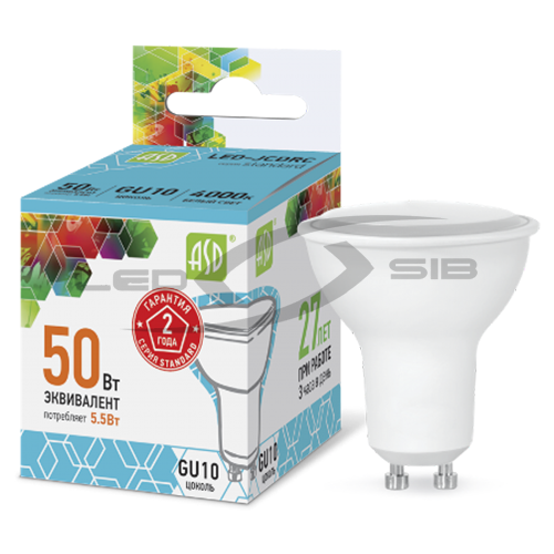 лампа сд led-jcdrc 3.0w 230v gu10 270lm Лампа сд LED-JCDRC 3.0W 230V GU10 270Lm