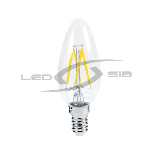 Лампа сд LED-СВЕЧА-PREMIUM 5.0W 230V Е14 450Lm прозрачная