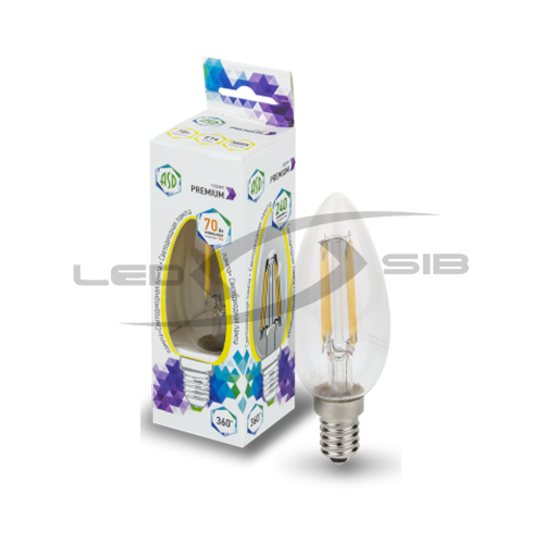 лампа сд led-свеча-premium 7.0w е14 630lm прозрачная Лампа сд LED-СВЕЧА-PREMIUM 7.0W Е14 630Lm прозрачная
