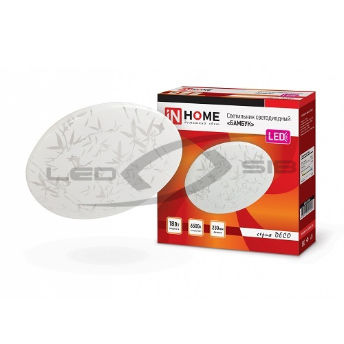 светильник cд deco 10w 4000к 650lm 230мм бамбук in home Светильник cд DECO 10W 4000К 650Lm 230мм БАМБУК IN HOME