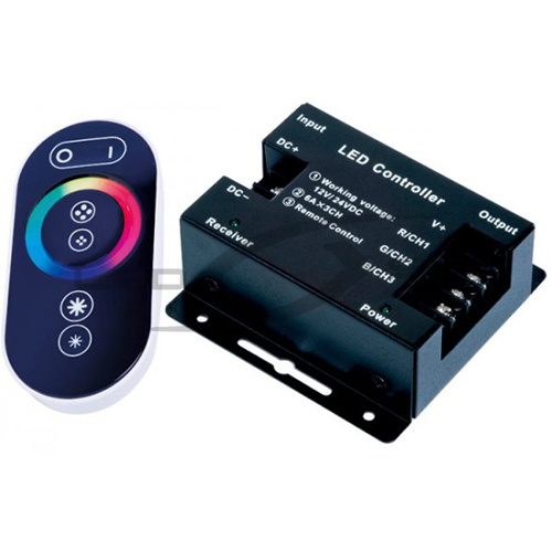 RGB Led Touch контроллер LS с сенсорным пультом TOUCH 30А DC12-24V 360-720W