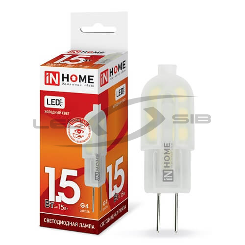 Лампа сд LED-JC-VC 1.5W 12V G4 95Lm IN HOME