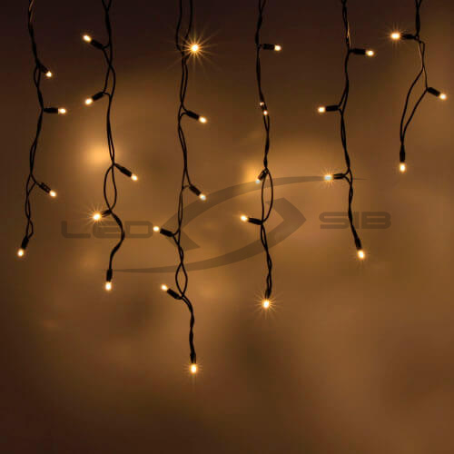 Бахрома LS 4.8х0,2х0,3х0,4х0,6 с/д, 176LED, 14W, провод черный ПВХ, IP54 220V (Стыкуется MAX до 8шт)