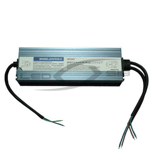Блок питания влагозащищенный LS Slim 250W DC 24V AC 110-265V 10,42 (алюм) 210*76*21мм 3Y IP67 HH
