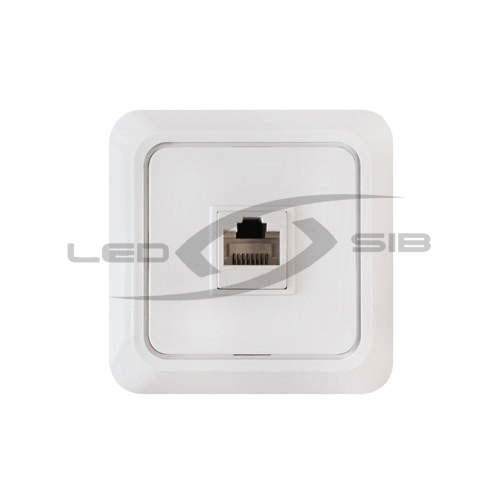 розетка компьютерная rj-45 bolleto белая 7035 Розетка компьютерная RJ-45 BOLLETO белая 7035