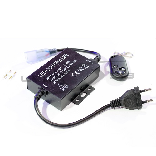 контроллер ls для одноцветной ленты 220v с rf пультом 3 кнопки, 1200w 6 ампер (широкая иголка) 83м  Контроллер LS для одноцветной ленты 220V с RF пультом 3 кнопки, 1200W 6 Ампер (широкая иголка) 83м AC110-240V
